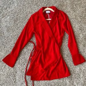 Runaway the Label red shirt dress. XS. NWT